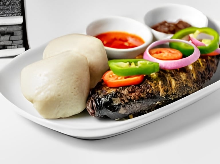 Banku and tilapia fish