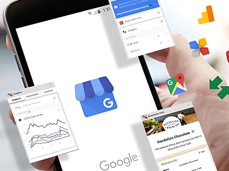 Gestor de Google meu negócio orgânico, tour virtual e seo para sites