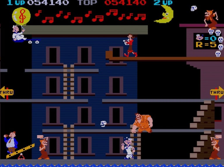 Popeye Arcade Level 2 Sea Hag