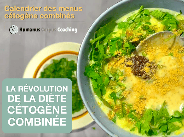 Calendrier des menus Cetogene Combinees