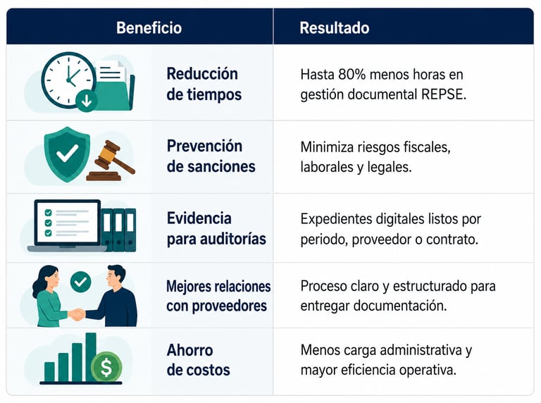 Beneficios de automatizar el repse