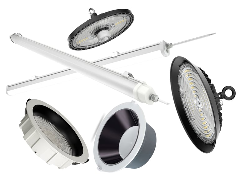 warehouse lighting, workshop lighting, high bay lighting, shopping mall lighting, hotel lighting