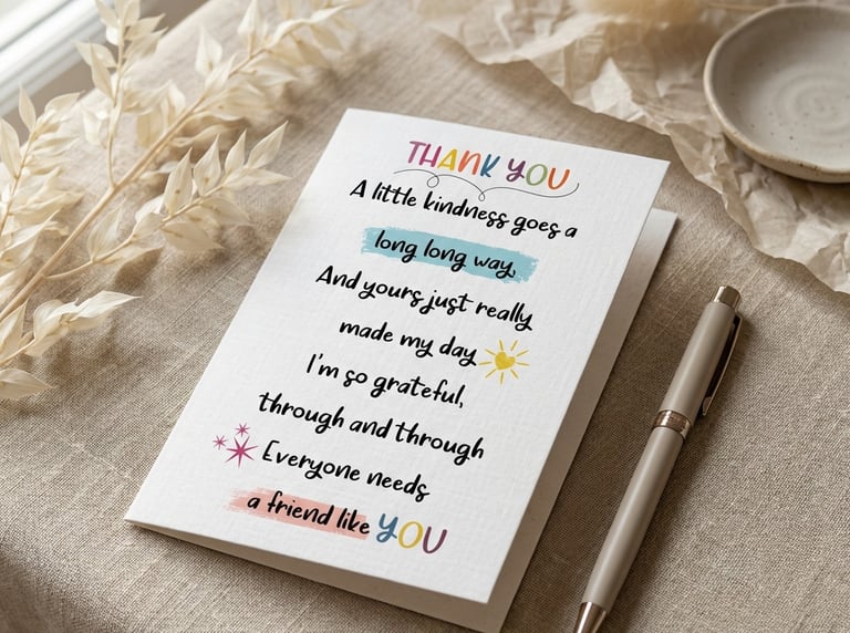 A thinking of you card with a motivational quote