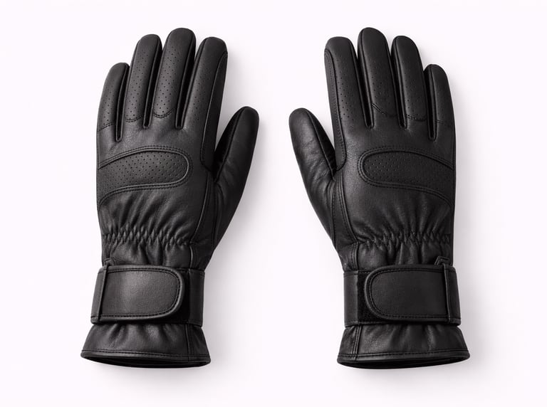 Leather horse riding gloves offering grip control and riding comfort
