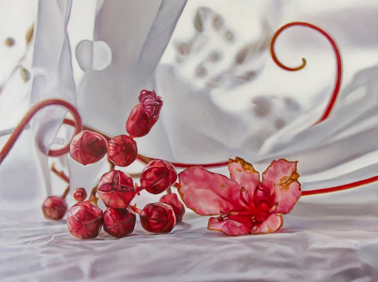 Óleo sobre tabla. Obra de Maite Backman