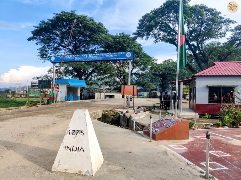 Tamabil Border – Flags Fluttering, Nations Meeting in Peace