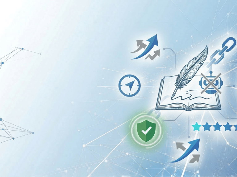 Ein Bild das schematisch darstellt das professionelle Text erstellt werden