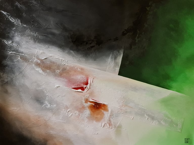 a painting of a piece of art work