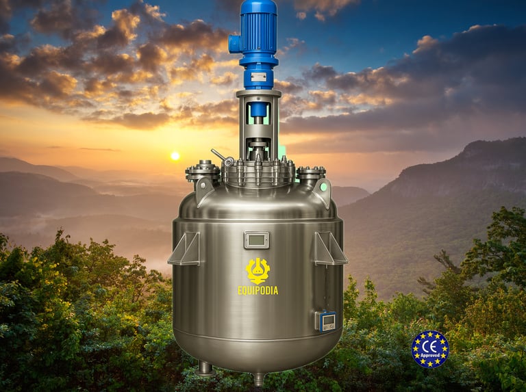 Stainless steel reactors, closed top