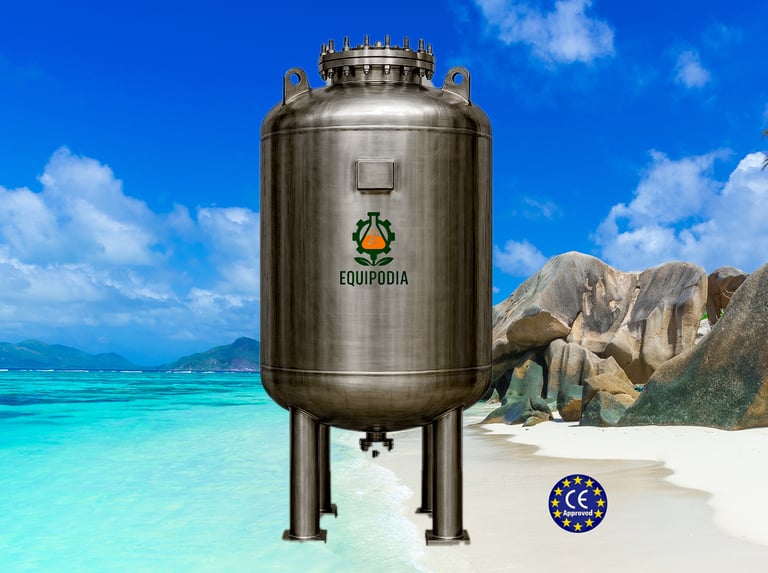 Stainless steel storage tanks vertical