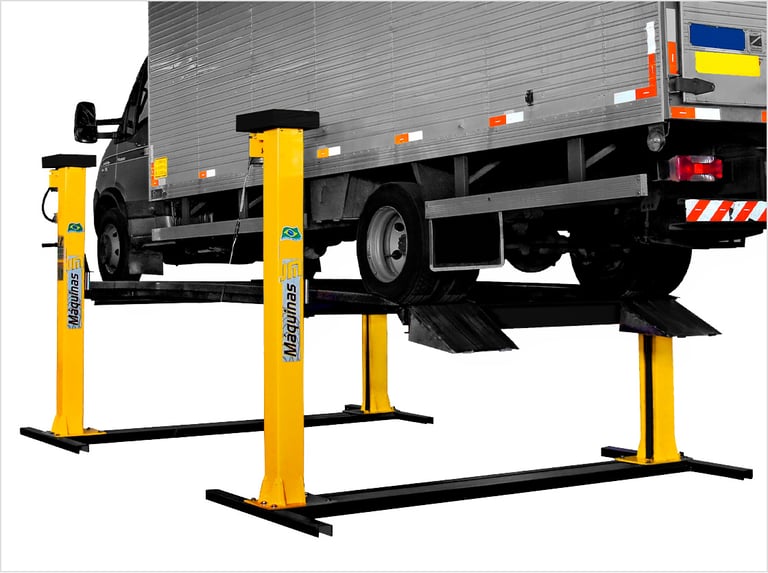 Elevador Automotivo 5000 com prancha 4 colunas JM Máquinas