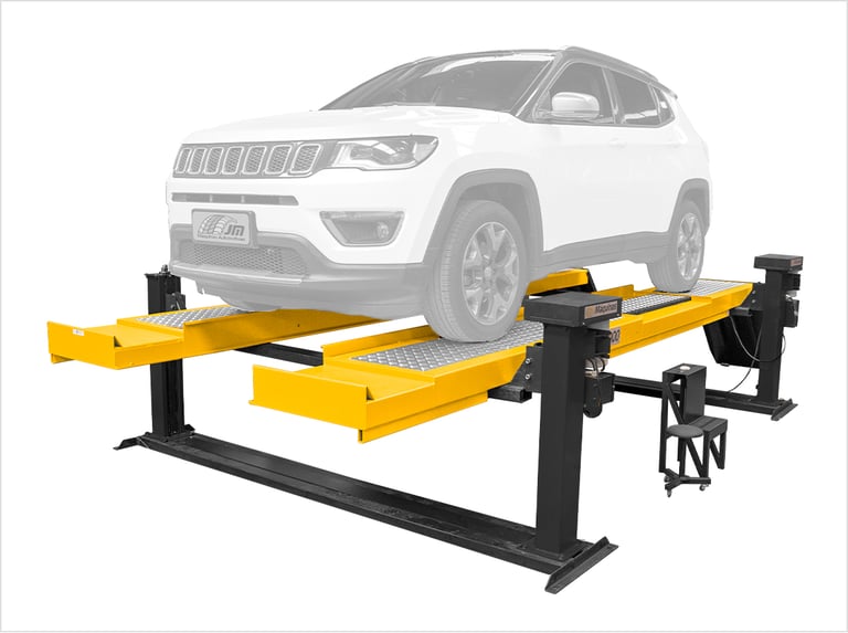 Rampa Alinhamento 5000 Kg 5 T Elétrica 4 Colunas Geometria Automotiva