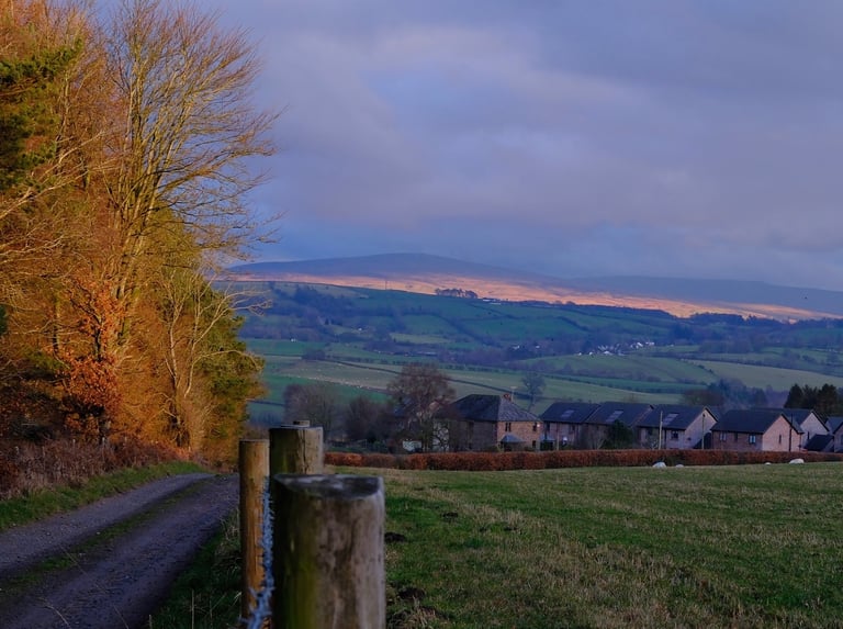Looking East towards the Pennine Hills