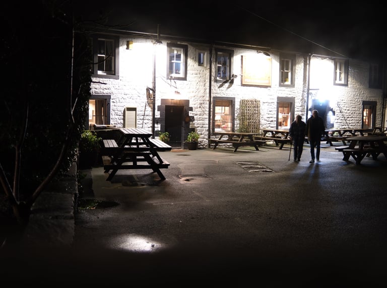 Fox and Pheasant Inn - 4 minutes walk from the cottage (there)...longer home again!