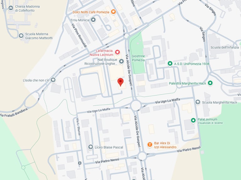 Dove ci troviamo - Via Ugo La Malfa 2 Pomezia