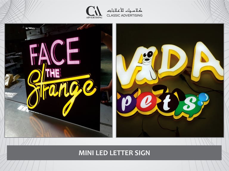 mini led letters