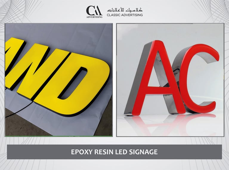 epoxy resin led signage