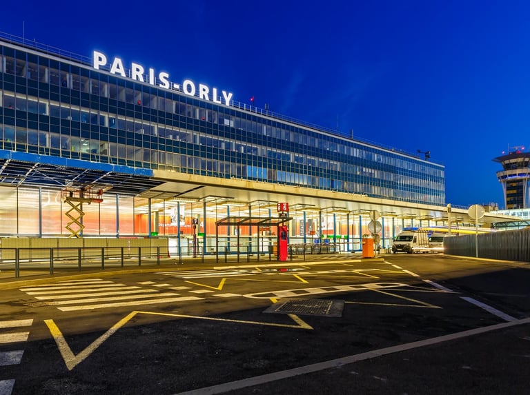 Orly Airport, Paris, France.