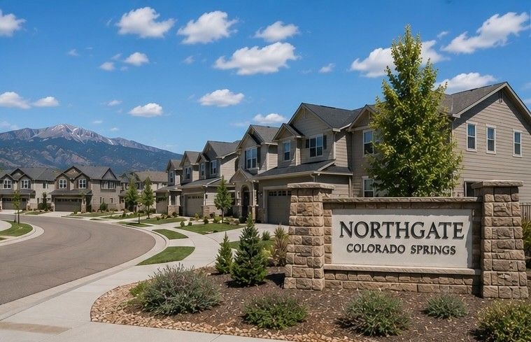 modern residential development in Northgate Colorado Springs showing newer family homes and growing suburban neighbourhood