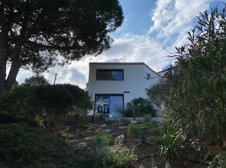 La découverte de la maison en arrivant