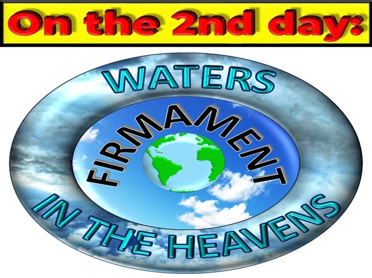 Firmament created on Day 2 of Creation. Designed by Debbie Dunn using PowerPoint & Paint.
