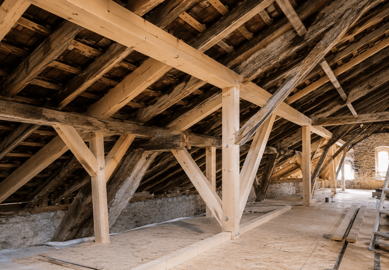 Rénovation de charpente en Île-de-France