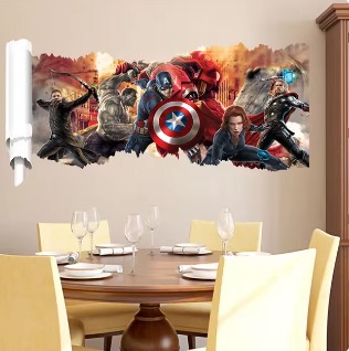 Superhelden als Wanddeco