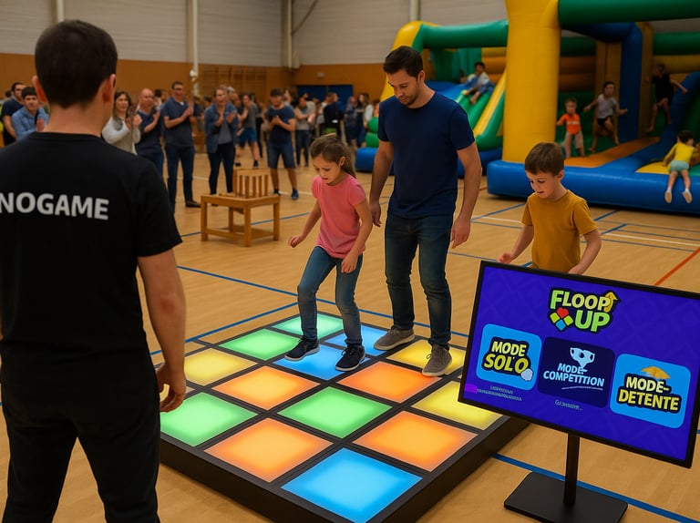 jeu dalles led interactives événement