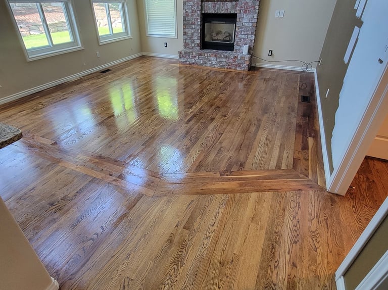 After Photo of Organic Wood Floor Cleaning Results: Clean & Resealed