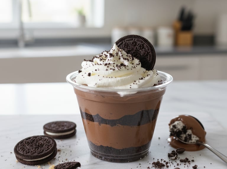 Mousse de chocolate con Oreo 