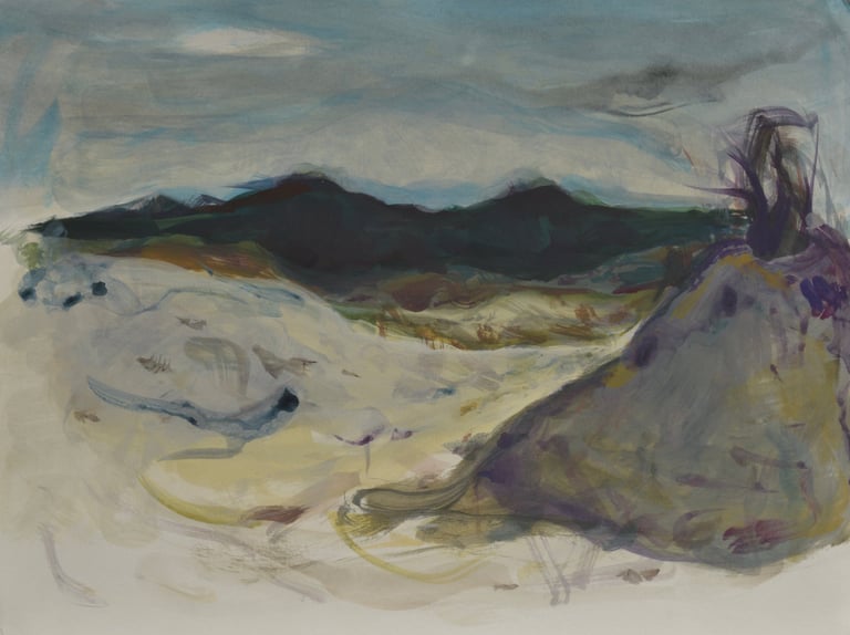 Landscape painting by Lina Mikuzyte
