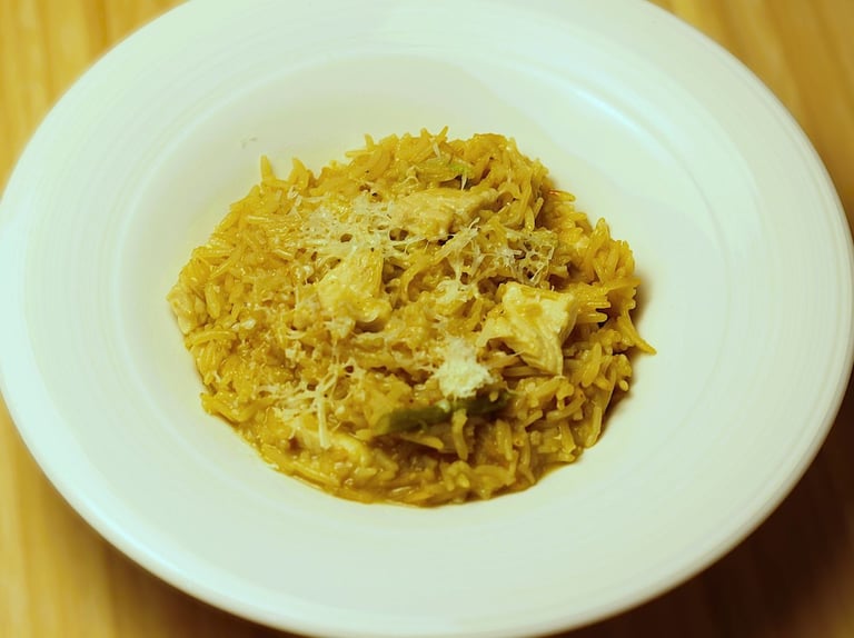 risotto plated