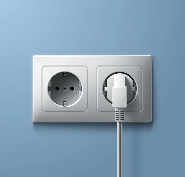 Image de prise électrique standard pour le miroir Photobooth 