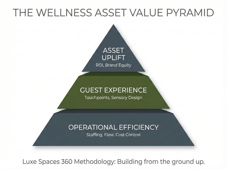 Infographic of The Wellness Asset Value Pyramid