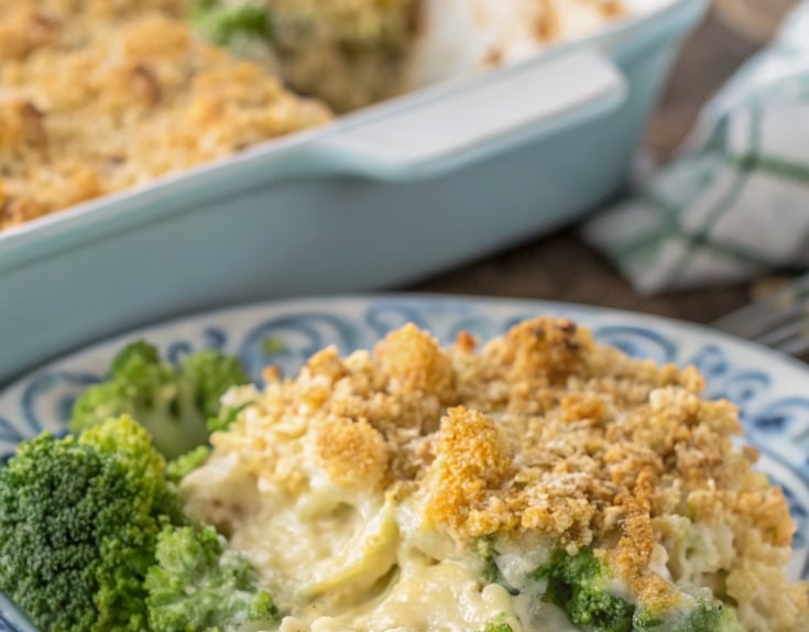 dish of broccoli casserole