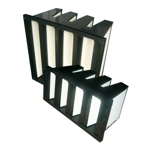 V-образни филтри за ОВК системи климатици чилъри