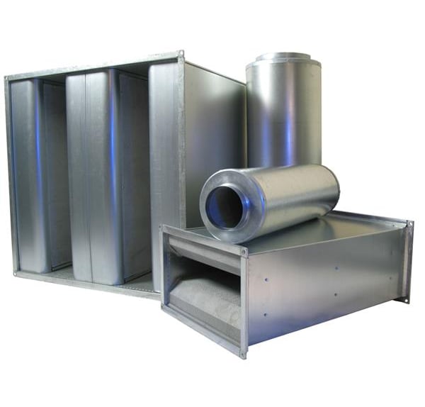 шумозаглушители за вентилационни системи ОВК климатици чилъри