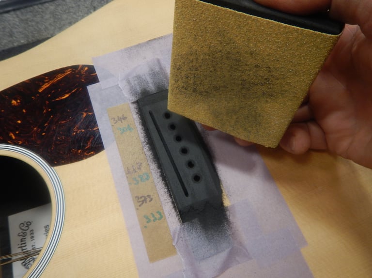 Acoustic Guitar Bridge Shave