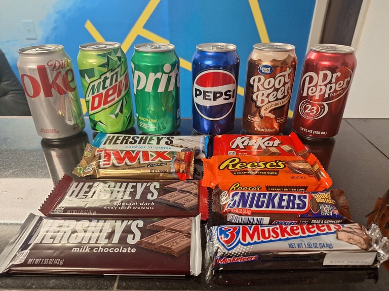 Candy Bars, Patriot Stay Motel, Vernal Utah, Hotels