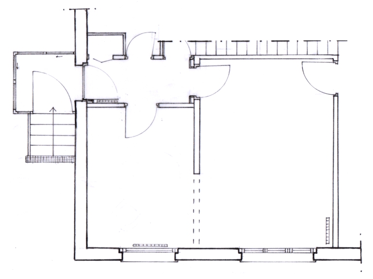 Maison G-T - Plan pièces de vie existant