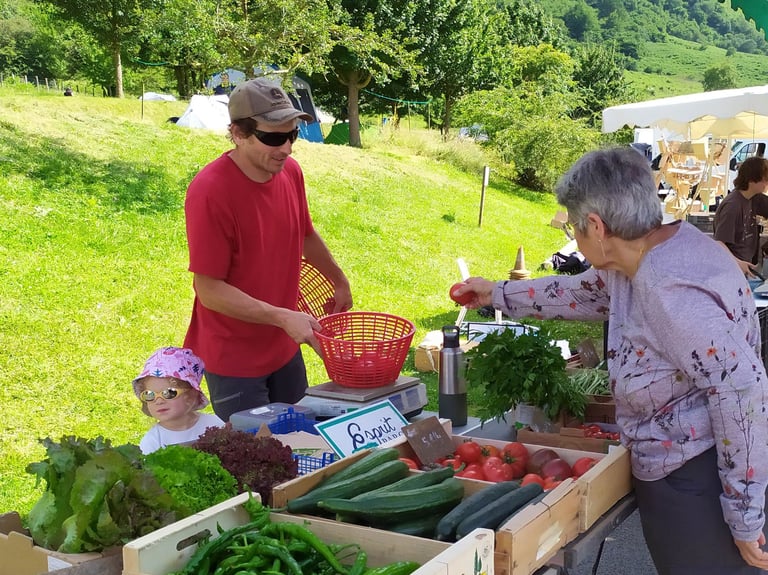 Marché en plein air