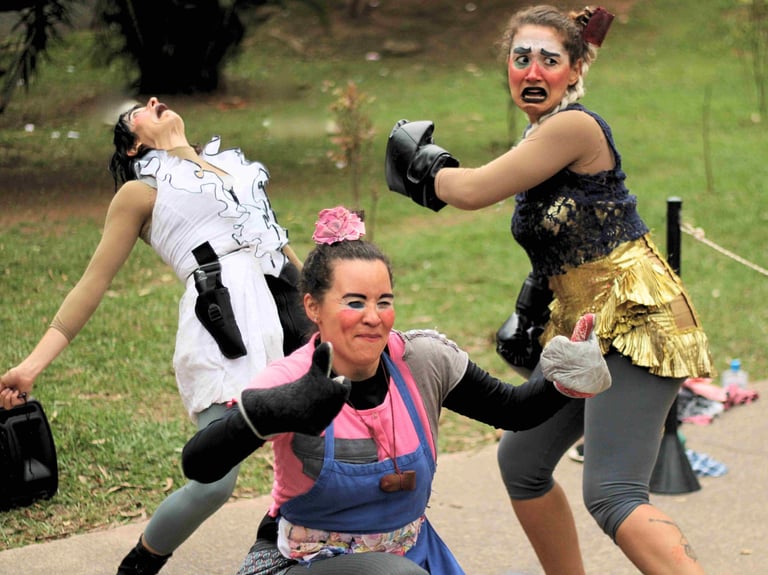 a group of people dressed in costumes and costumes