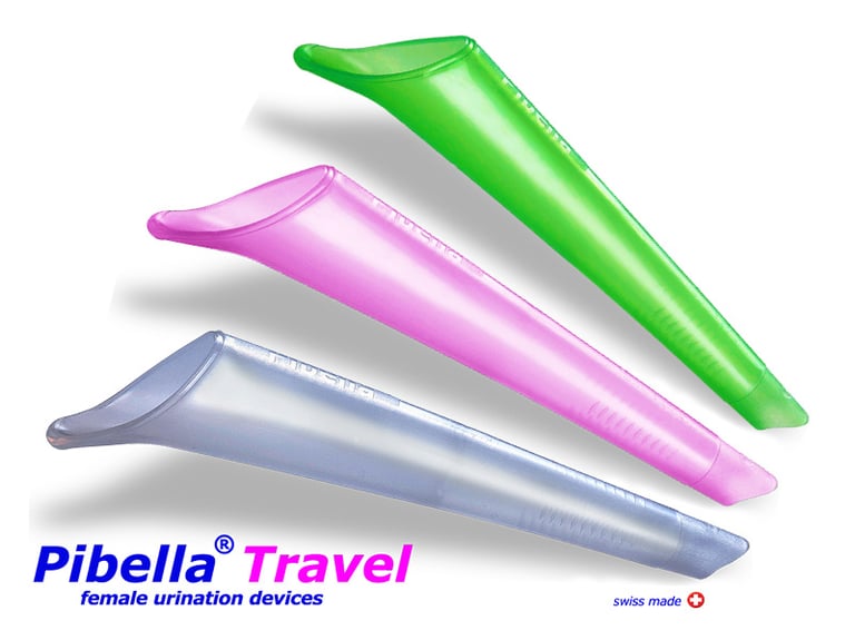 Pibella Travel FUDs in Colors pearl, pink and green.