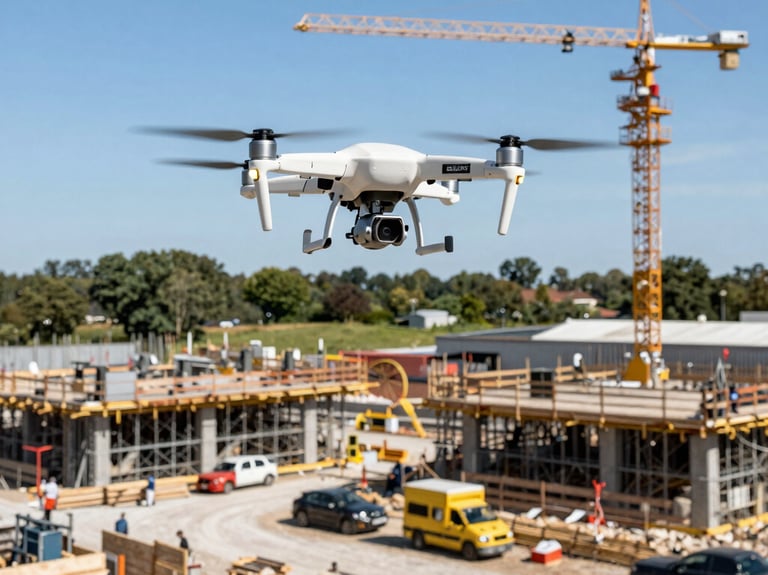 tilt shift lens photo of mini drone