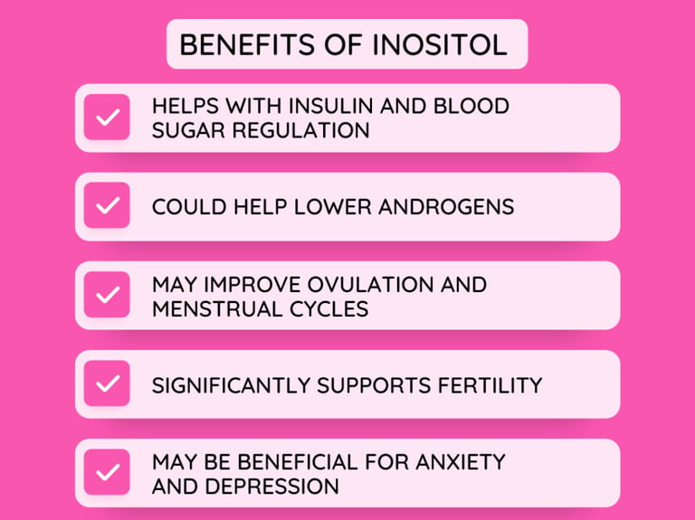 Ovarista inositol complex myo-inositol d-chiro inositol