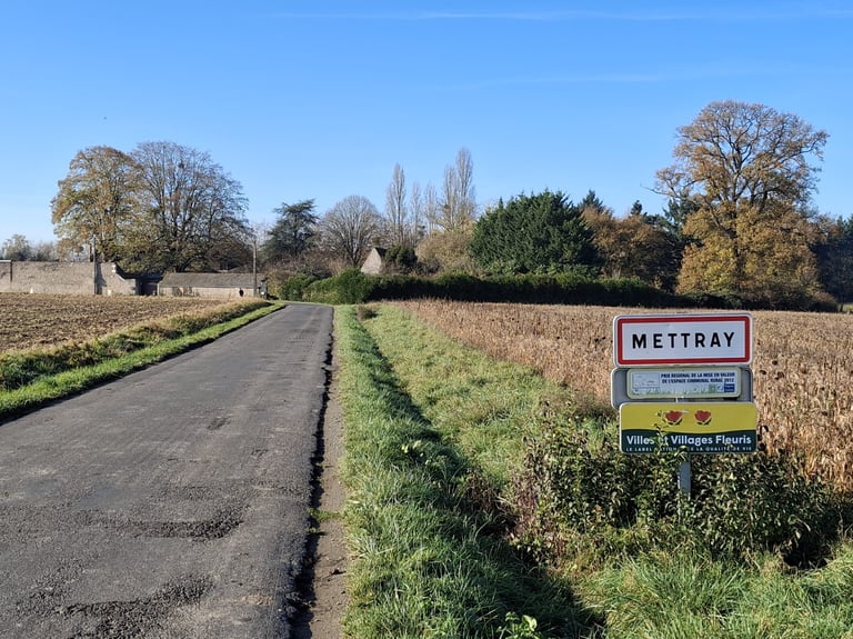 Paysage de campagne à Mettray 37390