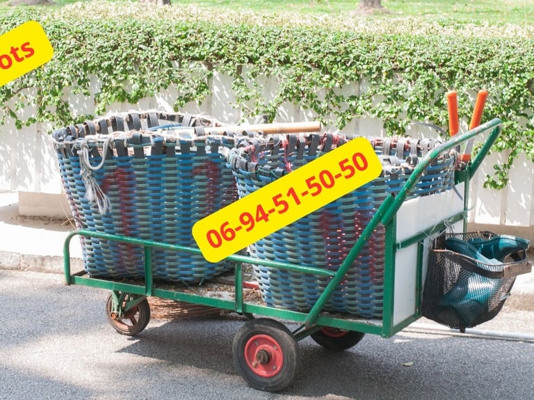 Chariot Poubelle Métallique Maroc