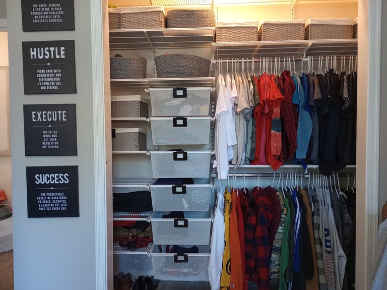 Organized closet by RevampT Spaces Cincinnati  Northern KY
