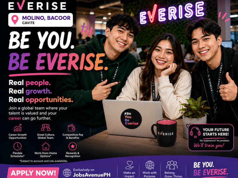 jobs in cavite hiring jobs cavite hiring cavite cavite jobs hiring everise molino everise bacoor