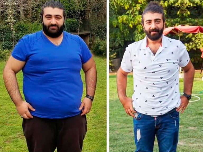 weight loss transformation photo.
